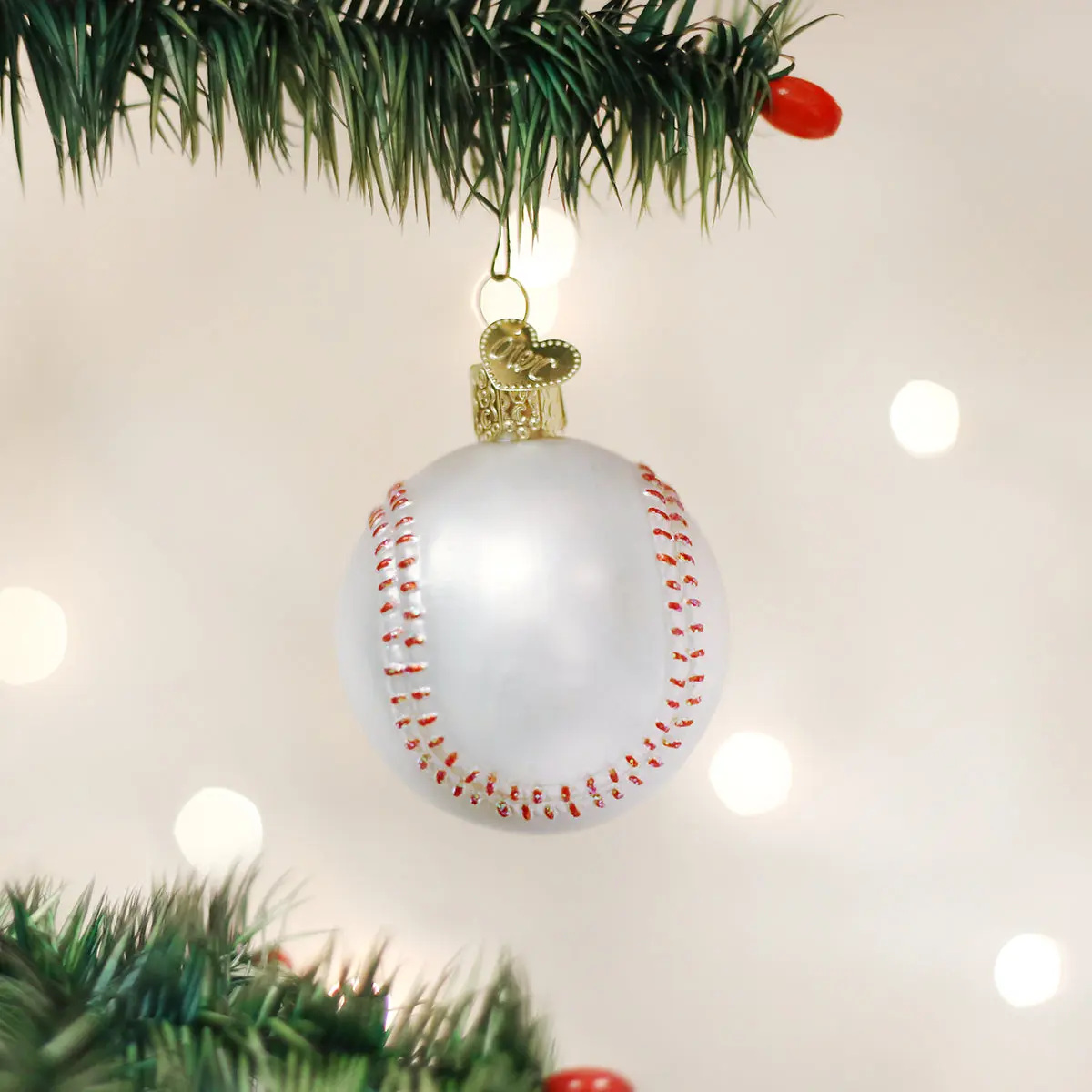 Baseball Christmas Ornament, Festive Decor, Holiday Party Decoration