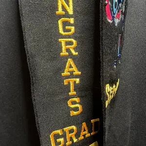 Ohana Graduation Stole / Sash with Embroidery Holding Diploma