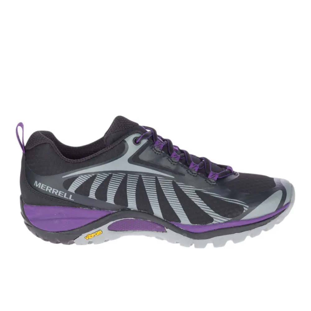 Merrell Womens Siren Edge 3 Hiking Hiking Sneakers Shoes - Black
