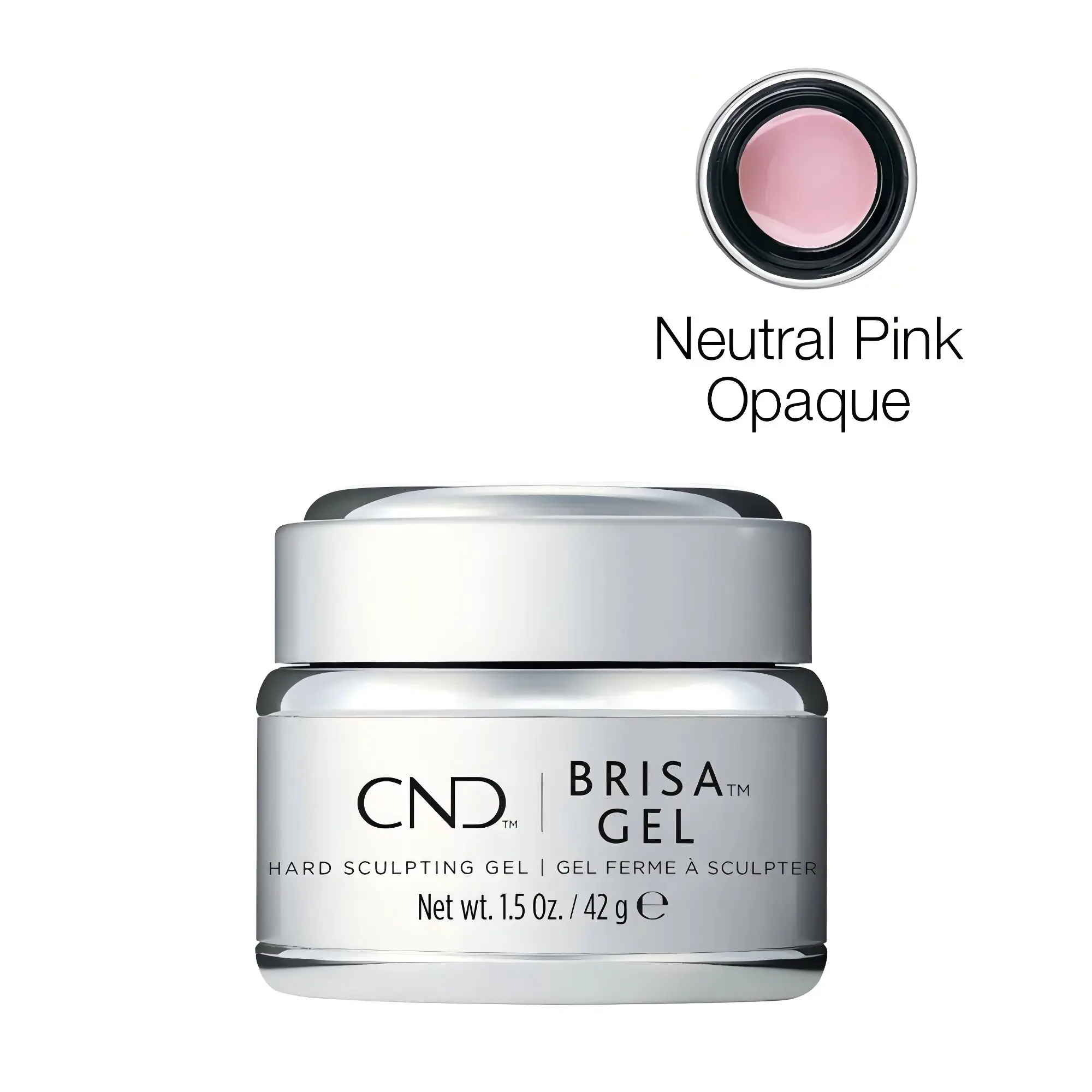 CND Brisa Neutral Pink Opaque Hard Shaping UV LED Soak-Off Pastel Pink Soft Gel, 1.5oz Nail Art Manicure Cosmetic for Nail Care & Design, Soak Off Gel, Gel Nail Polish, Hard Gel For Nails