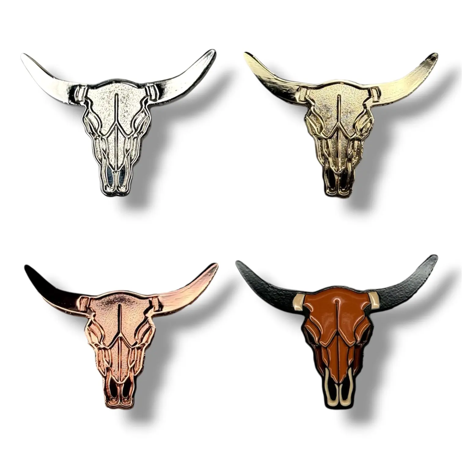 Cow Skull Hat Pins