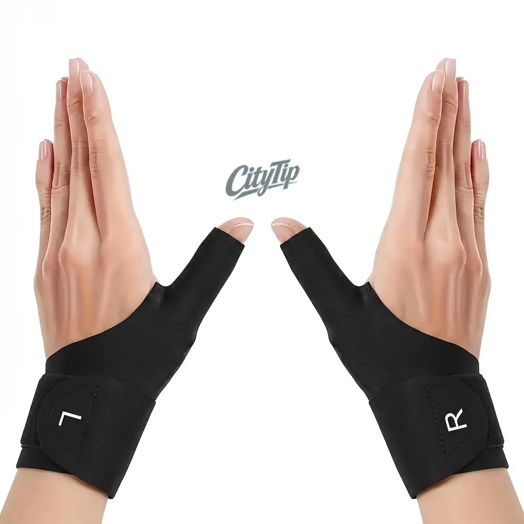 2-Pack Wrist Brace with Thumb Stabilizer, Adjustable Ergonomic Wrist Support for Carpal Tunnel Relief, Typing, Gaming & Repetitive Work, Breathable Compression Brace, TikTok Viral WFH Essential, Left & Right Hand