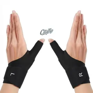 2-Pack Wrist Brace with Thumb Stabilizer, Adjustable Ergonomic Wrist Support for Carpal Tunnel Relief, Typing, Gaming & Repetitive Work, Breathable Compression Brace, TikTok Viral WFH Essential, Left & Right Hand