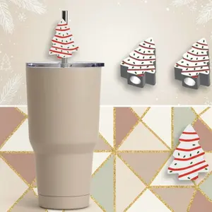 3D Straw Toppers Cake Trees for Festive Decorations and Creative Cake Toppers