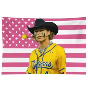 Retro Kyle Jackson Baseball Wall Tapestries, Vintage Soft Flag, Banana Fan Gift, Summer Sports Flag