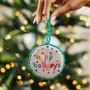 Needlepoint Ornament - Holigays