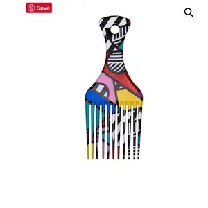 Two Designs AfroPick for Easy Haircare and Heatless Styling Durable