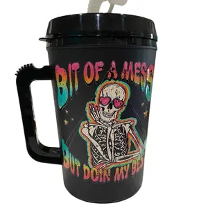 Bit of a mess, but doing my best 34oz Trendy Trucker Mug - MAMA mugs. Perfect for Your Morning Drinks - Cup, Drinkware Reusable Tumbler Lid Washable