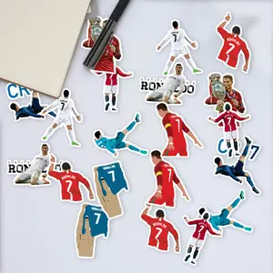 Stickers Pack 20 Pcs Cristiano Guitar Ronaldo Waterproof Car Water Aesthetic Bike Laptop Vinyl Colorful Luggage Bumper Skateboard Bottle