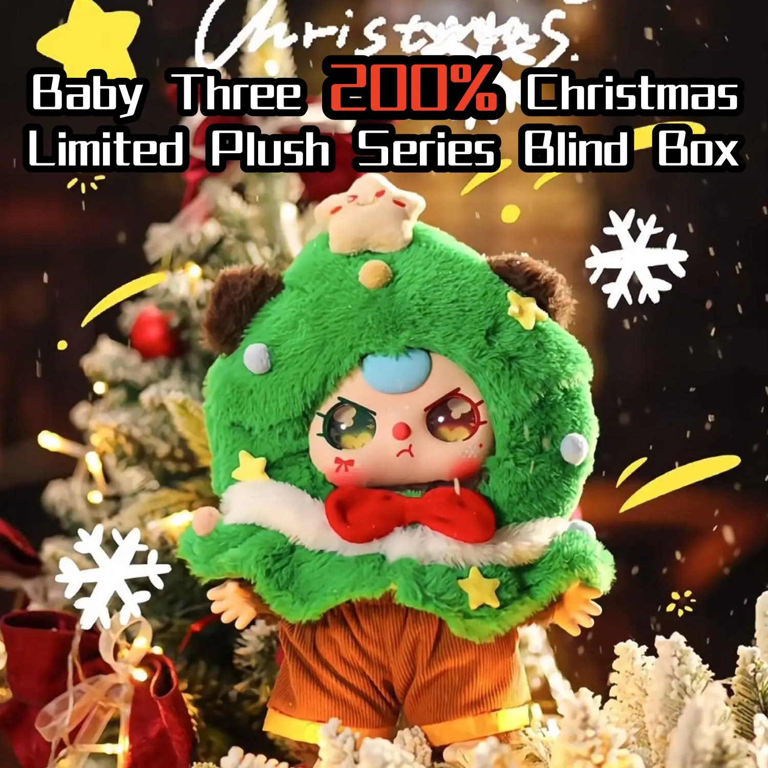 Black Friday)Baby Three 200% Christmas Limited Plush Series Blind