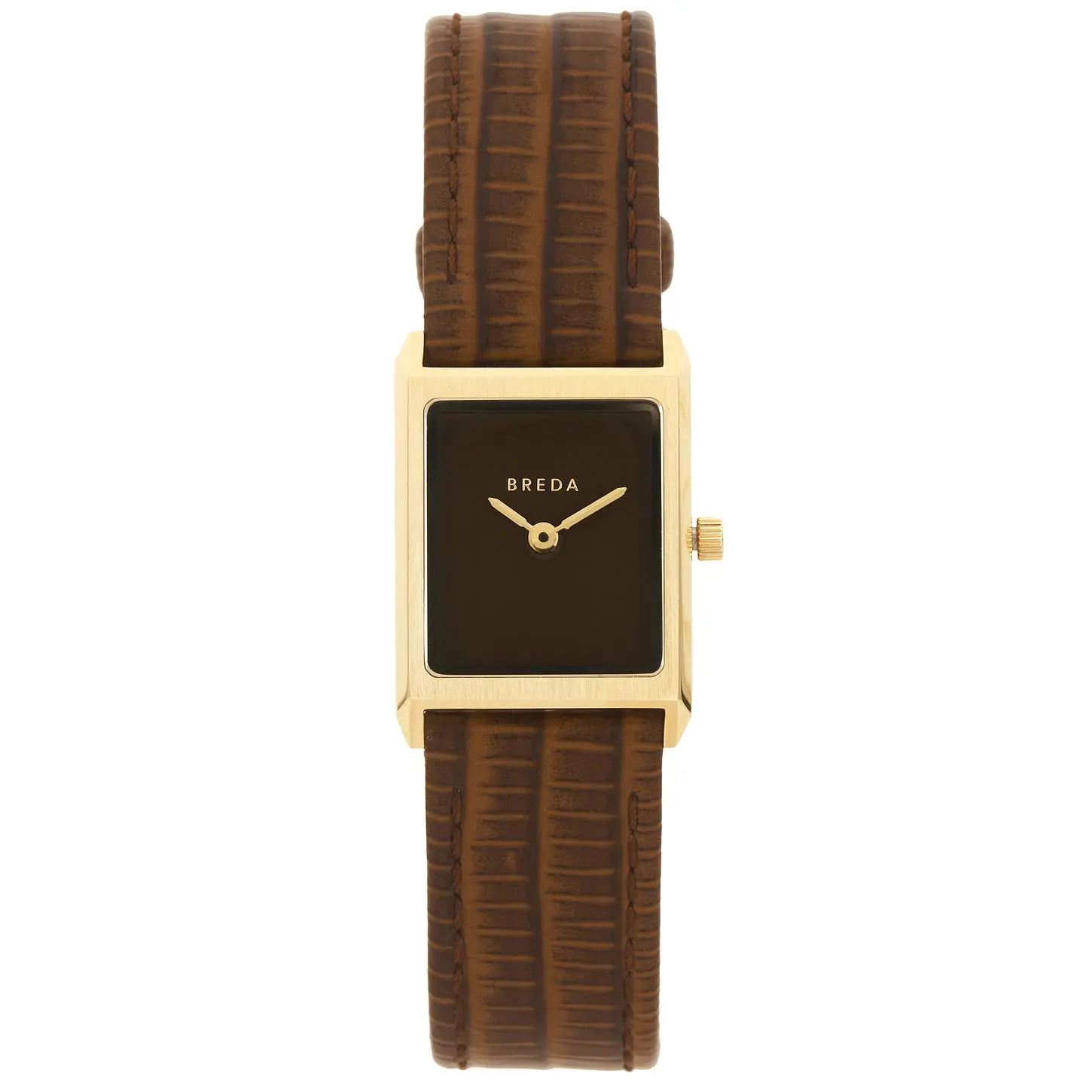 Breda Virgil Watch in Brown & Gold