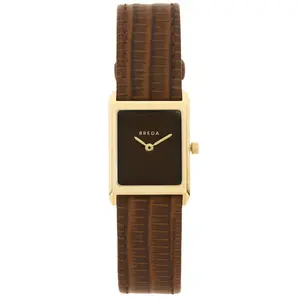 Breda Virgil Watch in Brown & Gold
