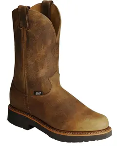Justin Men's J-Max Blueprint Bay Gaucho Eh Pull On Work Boot Soft Toe - 4440