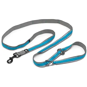 Kurgo 6 in 1 Quantum Leash, Hands Free Leash for Dogs, Running Belt Lead, Crossbody & Waist Belt Style, Reflective, Carabiner Clip, for Training, Hiking, or Jogging, 4 Colors