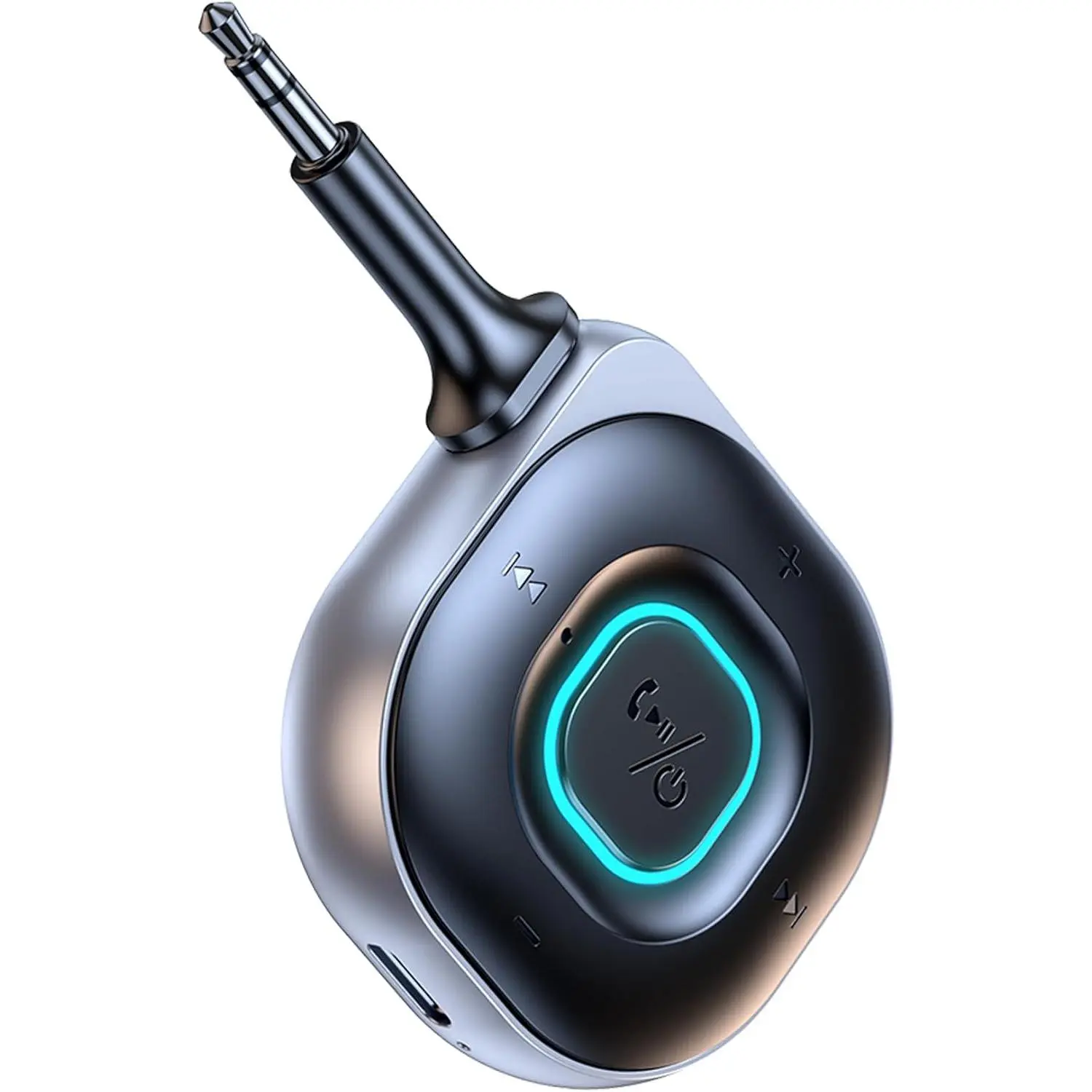Bluetooth 5.3 Transmitter Receiver with BT 5.3 Chipset, Lightweight Compact 3.5mm Aux Jack Adapter, Airplane Travel Accessories, 14 Hours Use, Universal Fit for TV, PC Headphones, Audio Enthusiasts with Hands-Free Calling