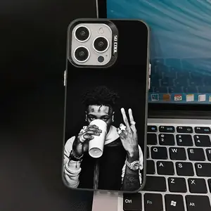 Youngboy Pattern Phone Case: Never Broke Again Hip Hop Rapper Streetwear Aesthetic Cover Compatible with iPhone X, 11, 12, 13, 14, 15, 16, 17 & Samsung