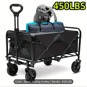 Effortless Haul Folding Wagon Cart - Heavy Duty for Endless Adventure