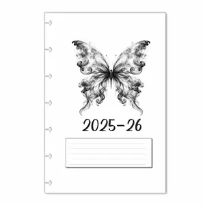 2025-2026 Monthly Calendar Refills for Letter, Junior, Classic, Skinny, Mini size Discbound Planners Fitts Happy Planners Levenger Circa TUL Staples Arc Notebook Office