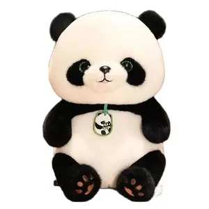 27CM Internet Celebrity China Panda Plush Toy National Treasure Bei Bei Sooth Sleeping Doll Give Children Festive Birthday -4