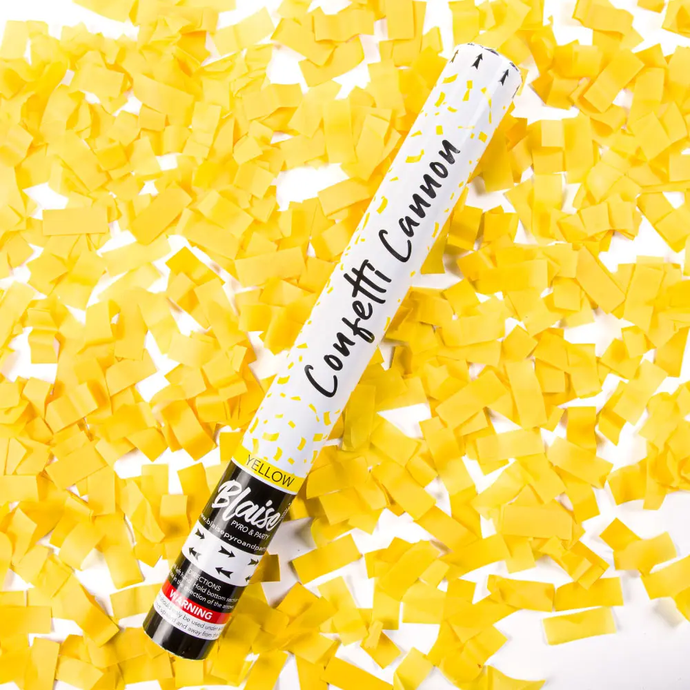 18-In Paper Biodegradable Confetti Cannon, Smoke-Free Festive Decor, Home & Party Event Supply Accessory