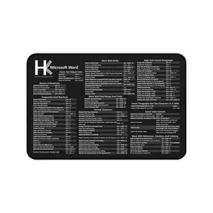 Windows Microsoft Word Hot Key Mouse Pad - Shortcut Key Mouse Pad – Office Desk Mat for Writers, Students & Professionals