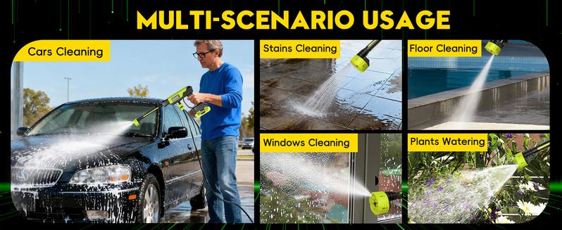 SEESE Cordless Pressure Washer,Portable Bottle Washer with Single-Port Charging Base for Car, Home Cleaning & Garden Watering SEESE Cordless Pressure Washer,Portable Bottle Washer with Single-Port Charging Base for Car, Home Cleaning & Garden Watering