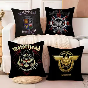 Cool M-MotorheadeS Pillow Case Soft short plush cushion cover with festive Christmas print breathable fabric and an invisible zipper adds warm cozy holiday vibes perfect for winter home décor