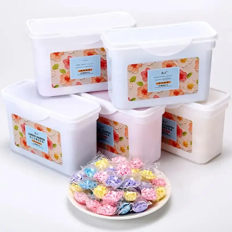 5-in-1 Laundry Detergent Pods, 100pcs Long-lasting Scented Detergent Pods, Laundry Hack for Clothes