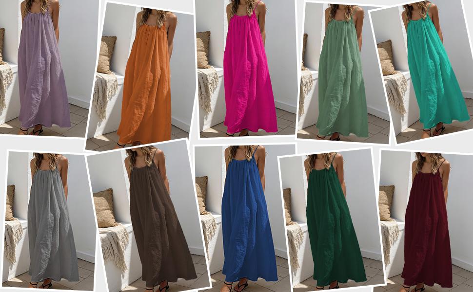 2026 New Color Backless Cami Dress Backless Dress House Dress for Women Sleeveless Long Cami Lounge Dress Backless for Indoor Summer Wear