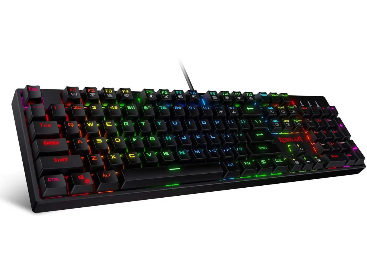 Redragon K582 SURARA RGB LED Backlit Mechanical Gaming Keyboard with 104 Keys-Linear and Quiet-Red Switches Redragon K582 SURARA RGB LED Backlit Mechanical Gaming Keyboard with 104 Keys-Linear and Quiet-Red Switches