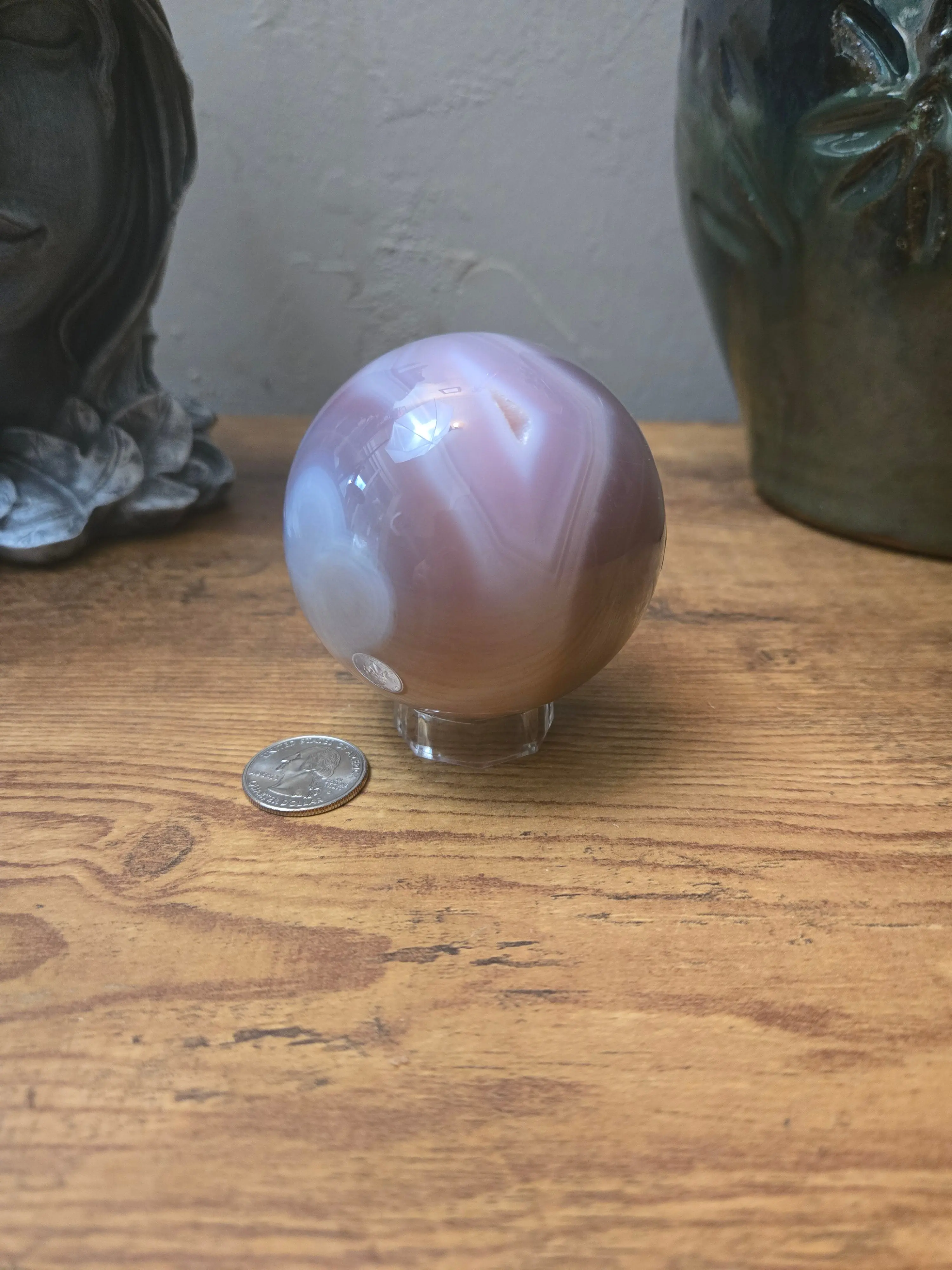 Jelly Agate Sphere, Natural Agate Chalcedony Gemstone, Decorative Home Ornament for Jade Jewelry Accessories & Derivatives Display