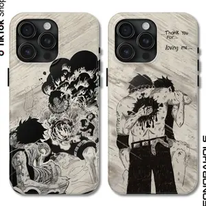 Ace Death One Pie Akainu Vs Ace Phone Case, Anime Manga Phone Cover, Retro Graphic 17 Air Pro Max