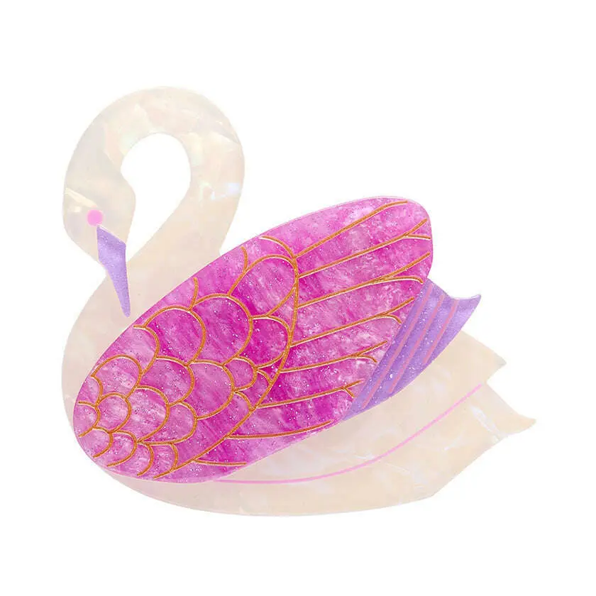 Sabine the Swan Brooch by Erstwilder