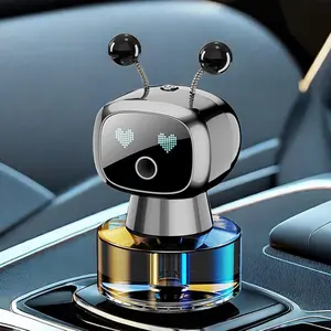 Robot Intelligent  Machine,  Cute Robot  Air Freshener - Fine Spray/Fillable/Four-Gear Adjustment/Vibration Sensing/On-Off/Large Capacity Long-Lasting /Gray-V2(Osmanthus)