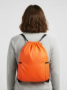 Waterproof Drawstring Bag, Unisex Large Sports Backpack, Oxford Fabric Gym Bag, Outdoor Sports Bag, Ideal for School Travel Swimming Hiking