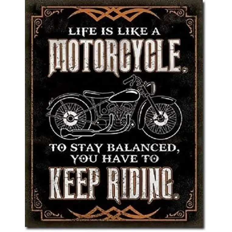 Waterproof Harley Motorcycle Themed Aluminium Tin Sign, 16x12in Hangable Home Decor Product - Kitchen, Room Decor Artwork for Garage Home Supplies Plaques & Signs