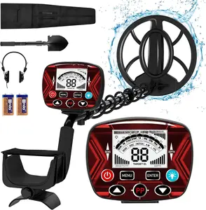 2025  Metal Detector for Adults Professional Professional  Detector for Treasure Hunt, 5 Detection Modes IP68  10" Search Coil, High Accuracy,  Memory Mode, with Headphone
