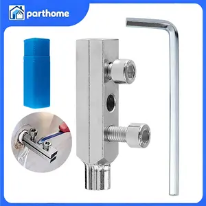 Broken Screw Extractor Repair Removal Tool for Faucet Washing Basin Corner 45# Steel 7.5X1.6X1.3CM Efficient & Compact for Plumbing Repair Kit