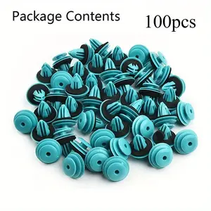 100/50Pcs Auto Forming Clips with Washers, Auto Rivet Clips, Door Decorative Bumper Fasteners, Car Accessories, Automotive Accessories