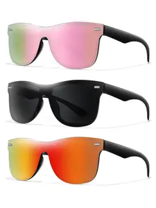 Unisex Simple Style Sunglasses, Tinted Lens Sunglasses for Outdoor Activities, Cycling, Running, Fishing, Driving, Fashion Accessories for Outdoor Activities