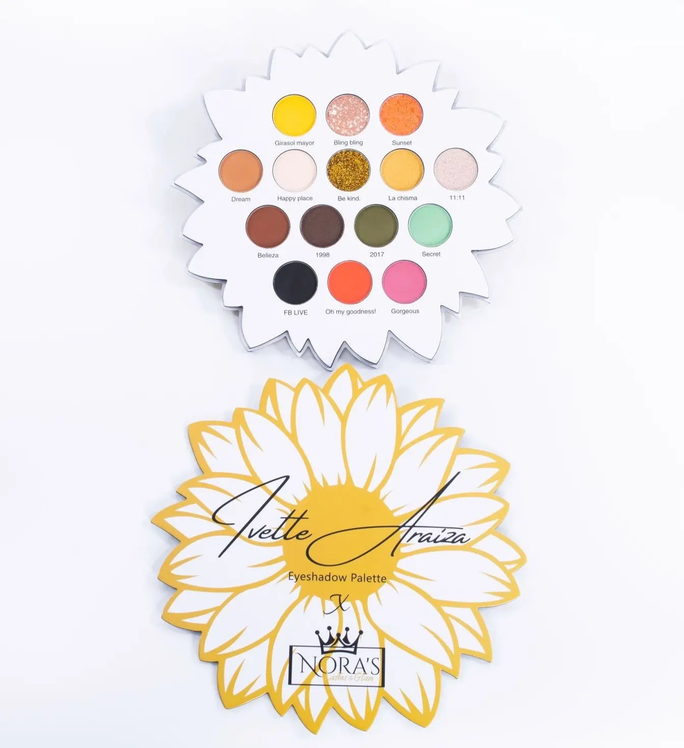 NORA'S GIRASOL PALLETTE Eyeshadow Palette - 15 Vibrant Shades for Everyday & Dramatic Makeup Looks