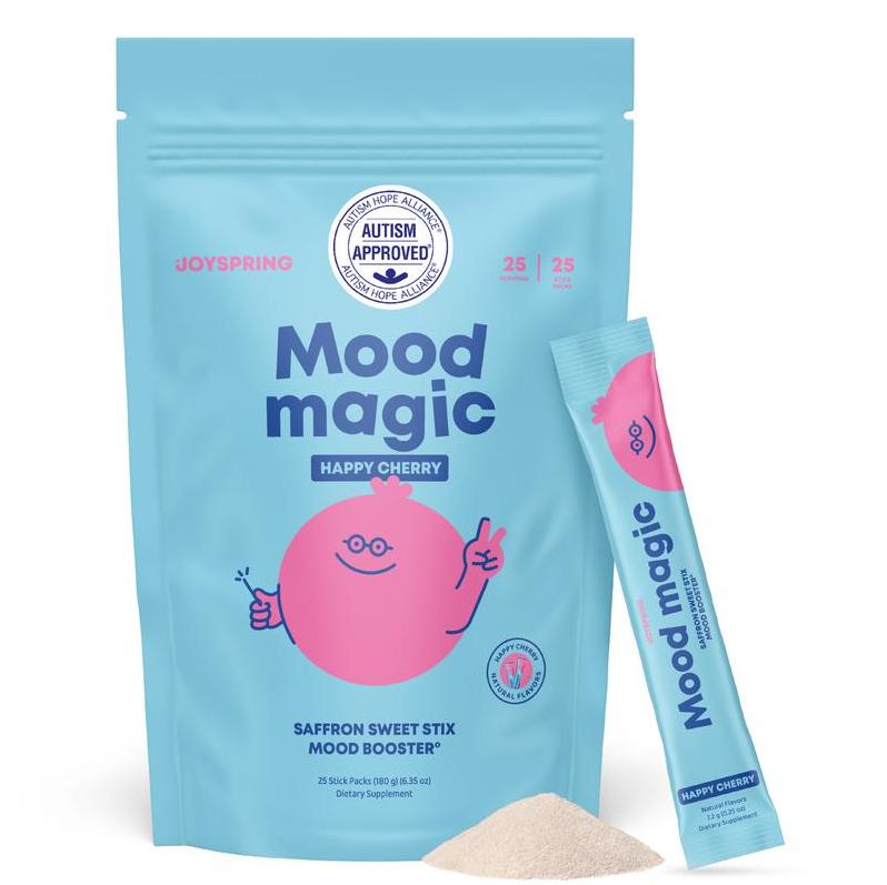 Mood Magic Stix for Kids Happy Cherry 25 Natural Flavor Pixie Sticks ...