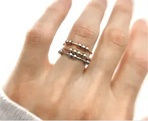 Mielva Jewelry Fidget Beads Ring