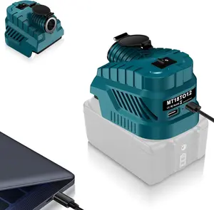 Step Down Converter for Makita 18V to 12V, Power Wheel Battery Adapter, USB Type-C Charger DIY Converter Power Station, Power Connector for Car Vacuum, Car Refrigerator