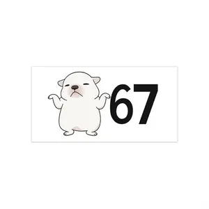 Cute Pibble 67 Bumper Sticker | Vinyl Car Decal