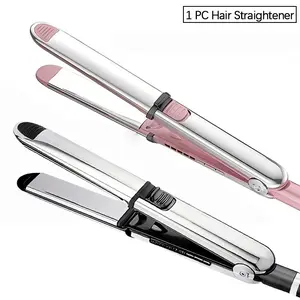 1 PC Professional Flat Iron Hair Straightener, Multifunctional Hair Straightener, Durable Titanium Hair Straightening Ionic Fast Heating Hair Tools, Comfort 2 in 1 Curler & Straightener, Straightener And Curler
