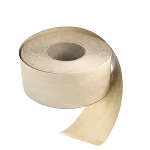 FixtureDisplays® 6 Rolls of Water Activated Reinforced Brown Kraft Paper Tape DIY Craft Box Packaging Sealing Tape 3” Wide 150 feet 1.5“ Core 15723-6PK-NF