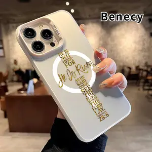 He is Risen Magnetic Phone Case for iPhone 15 16 14 Pro Max 13 12 11 XR XS Plus Shockproof Non Slip Military-Grade Protection Slim Cover Cellphone Protective