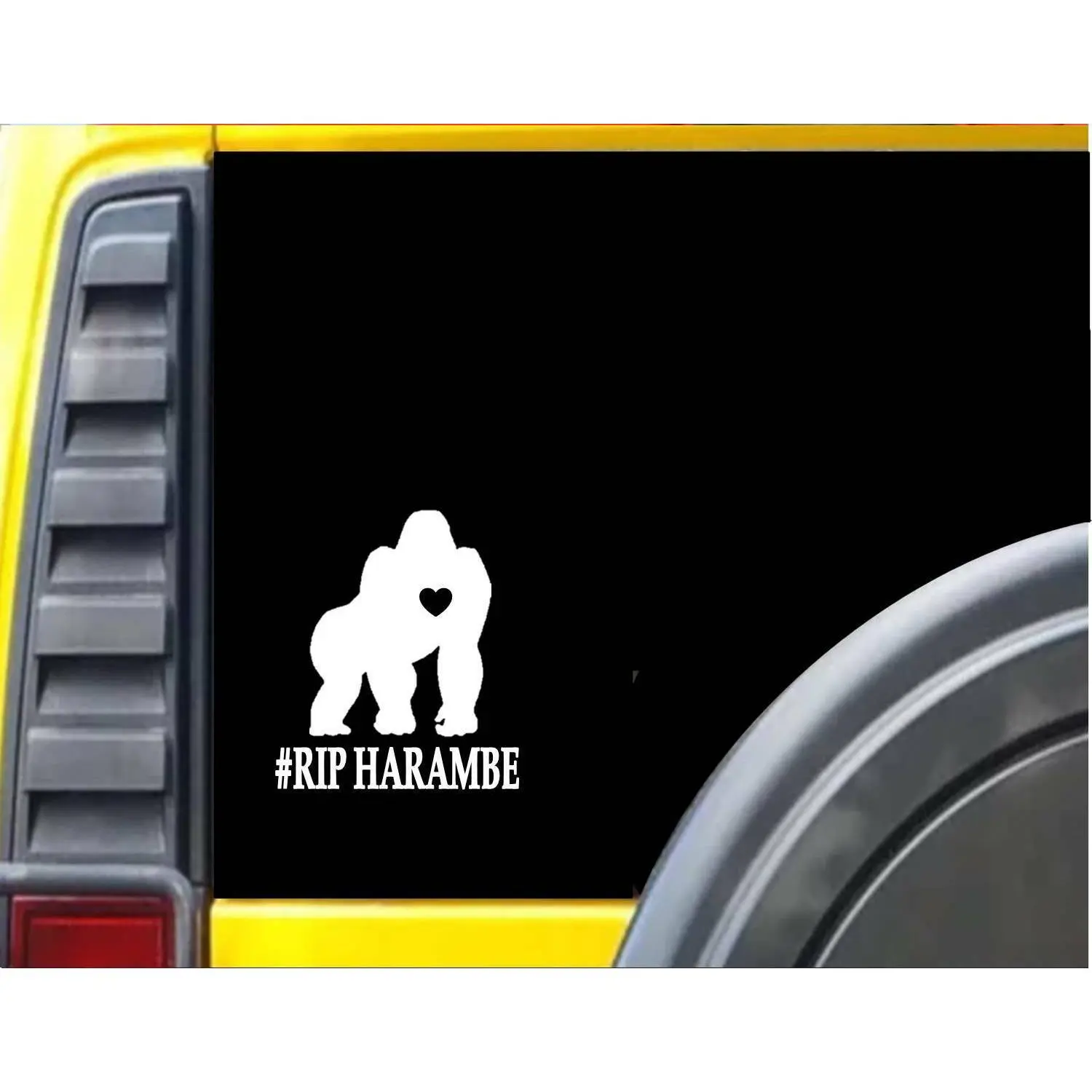 Gorilla Harambe RIP *F455* 6x6 inch Decal Sticker