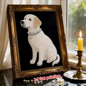 2026 New Pearl Painting DIY Diamond Art Kit, Side Lying Dog, Unique Gift for Mother's Day, Father's Day, Birthday, Bedroom, Living Room Decor